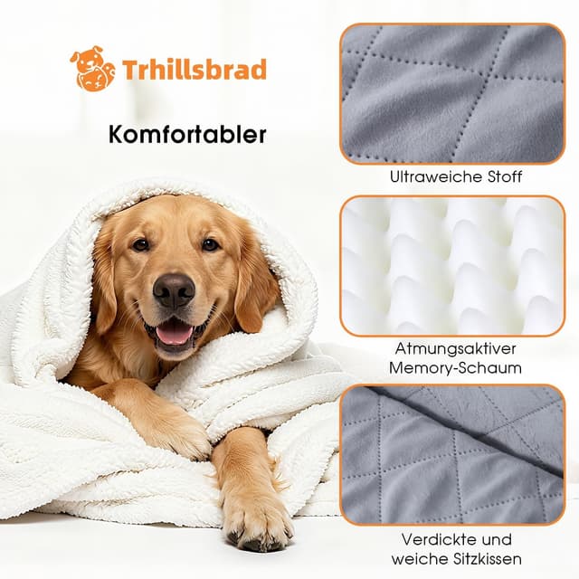 Thumbnail 1 de Asiento de Coche para Perros 25 kg 2 Perros