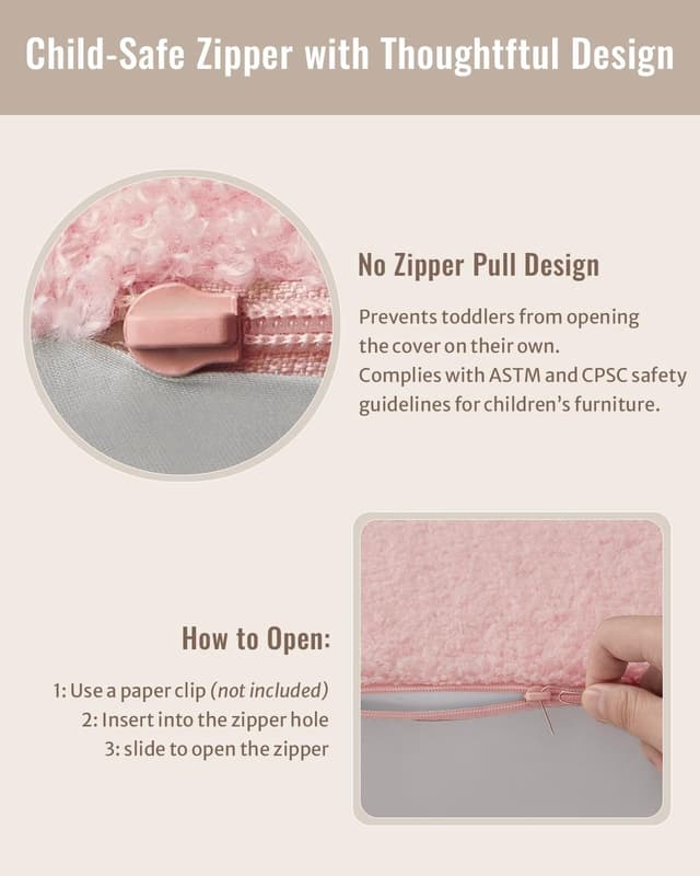 Thumbnail 6 de Blissful Diary 2-in-1 Kids Couch Pink Shell