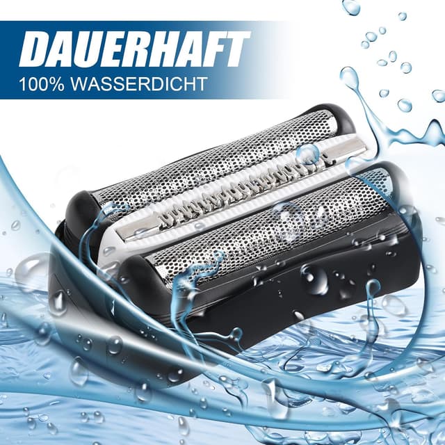 Detalle de 2er-Set 32B Ersatzköpfe für Braun Series 3 – kompatibel mit S3 310s & 3090cc (nass & trocken)