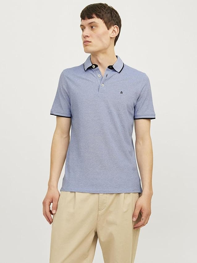 Thumbnail 5 de Jack & Jones Polo SS 2pk, Hombre Bright Cobalt/Blanco