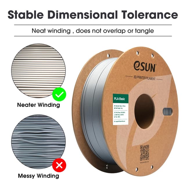 Detalle 2 de eSUN PLA Filamento 1.75mm - Precisión Dimensional para 3D 🎨