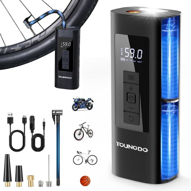 Imagen de YOUNGDO 150 PSI Akku Kompressor 6000mAh en OfertitasTOP