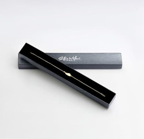 Detalle de Sofia Milani Pulsera para mujer en plata de ley 925 con chapado en oro y colgante de ala (B0360)