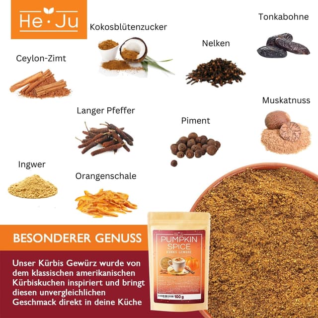 Thumbnail 2 de He-Ju épice de citrouille 100g