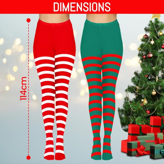 Detalle de REDSTAR Elf tights 2 pairs stripy 6-14