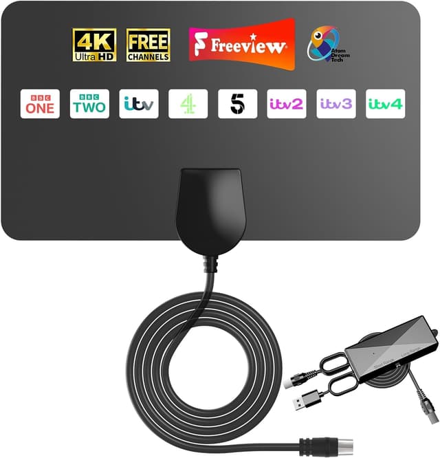 Detalle de Indoor TV aerial film antenna 5m cable