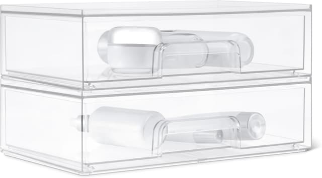 Thumbnail 6 de Organizzatore trucco Amazon Basics impilabile con cassetti in plastica trasparente (pack da 4)