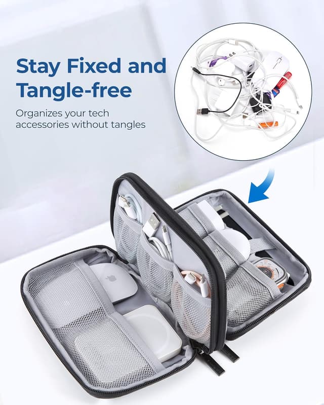 Thumbnail 6 de bagsmart tech organiser travel case 20 x 12 cm