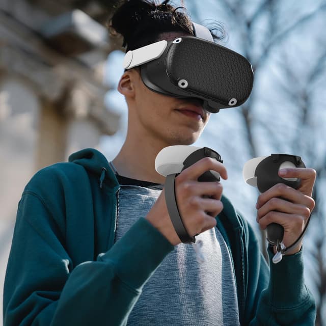 Detalle 2 de Oculus Quest 2 Accessories Face Cushion Cover for Quest 2 VR đź‘€? Wait.