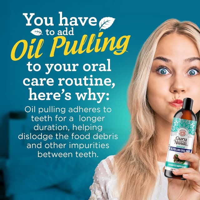 Thumbnail 4 de GuruNanda CocoMint Oil Pulling Mouthwash 3×8 oz 🦷