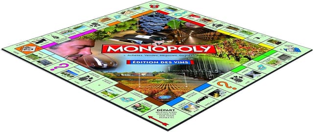 Detalle de Winning Moves Monopoli Edizione dei vini – Gioco da tavolo tematico sul mondo del vino