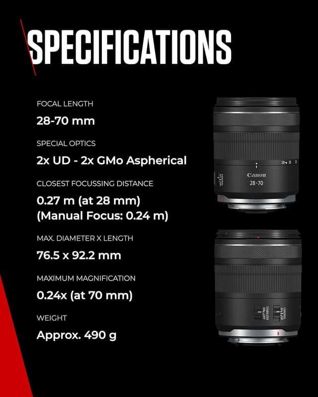 Thumbnail 6 de Canon RF 28-70mm F2.8 IS STM Lens