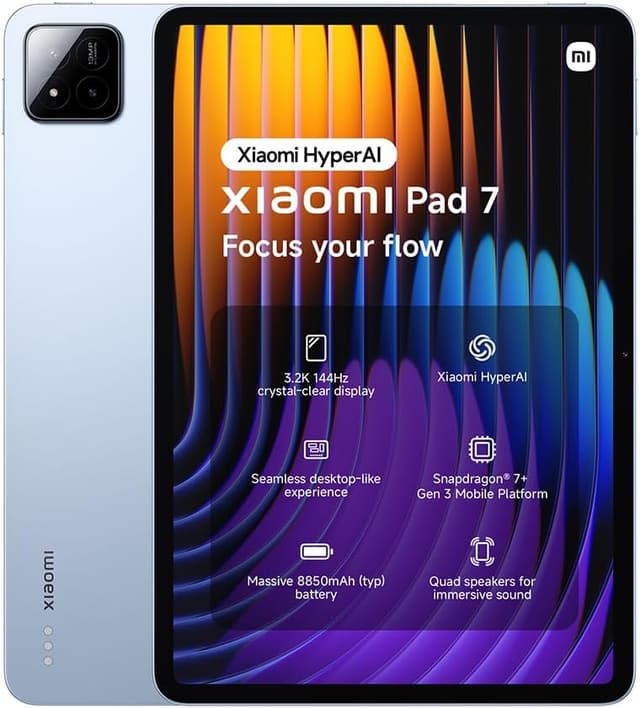 Detalle de Xiaomi Pad 7 Tablet (11,2 Zoll) 8+256GB in Blau – 3,2K 144Hz, Snapdragon 7+ Gen 3