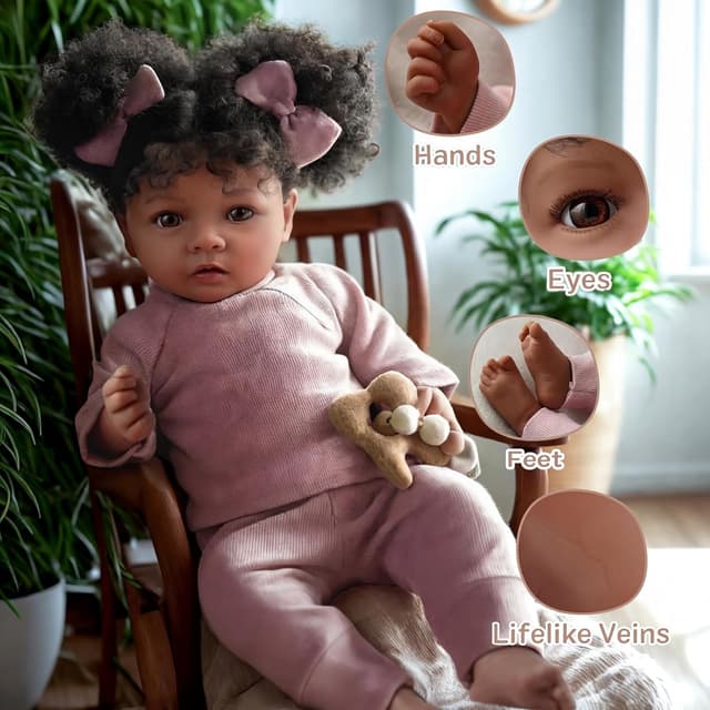Detalle 2 de BABESIDE Daisy Reborn Baby Doll 20 Inch
