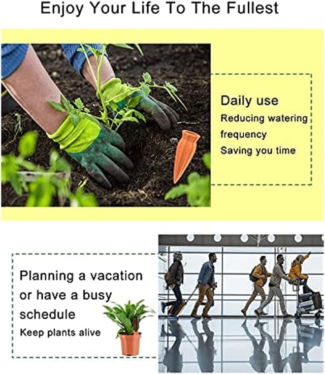 Detalle de JQTOP self watering spikes for plants