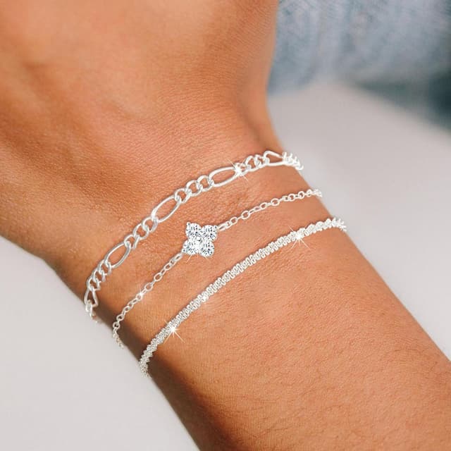 Detalle 2 de Diorra Silberschmuck Armband Set 3er