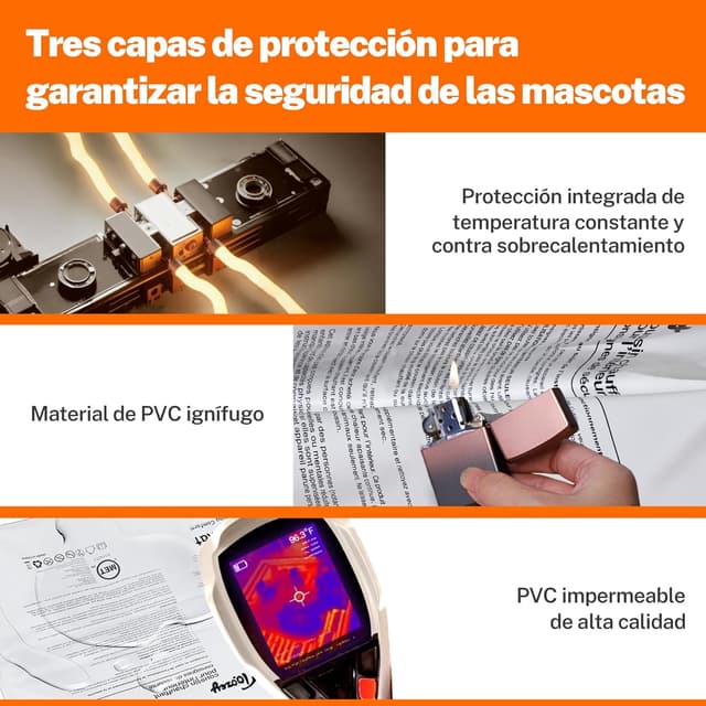 Thumbnail 5 de Toozey Manta Eléctrica para Mascotas 70x40 cm