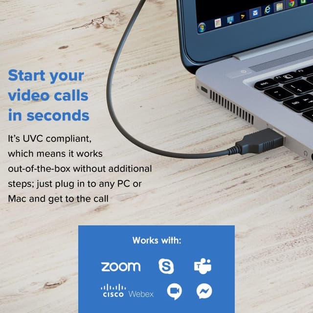 Detalle de Creative Live! CAM Sync V3 Webcam 2K QHD con Zoom 4X