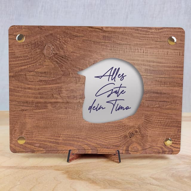 Thumbnail 1 de XL Quad Geldkarte aus Holz 20x15 cm