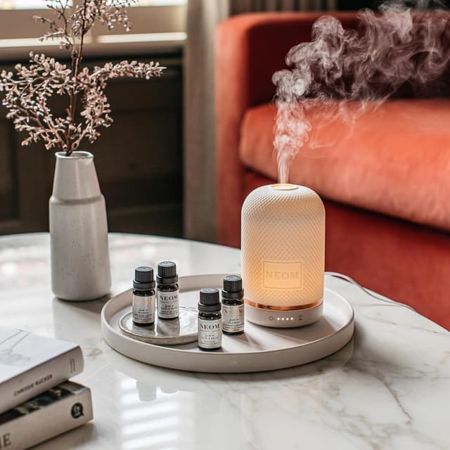 Detalle 2 de NEOM Feel Good Vibes Essential Oil Blend 10ml (Mandarin & Ylang Ylang) – Scent to Make You Happy