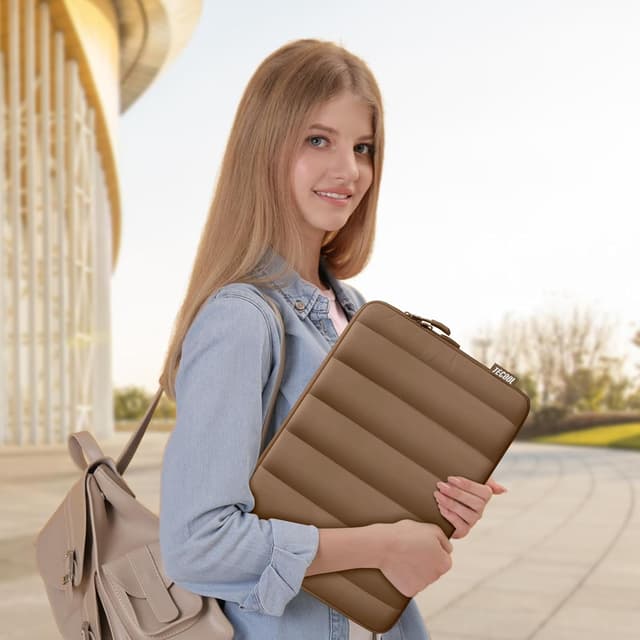 Thumbnail 6 de TECOOL 16 Inch Laptop Case Sleeve for MacBook Pro 16 (M5/M4/M3/M2/M1) and 16-inch Laptops, Brown