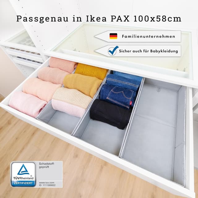 Thumbnail 1 de SIMPLE JOY PAX100 FileFolding Box für IKEA Pax 4er Set