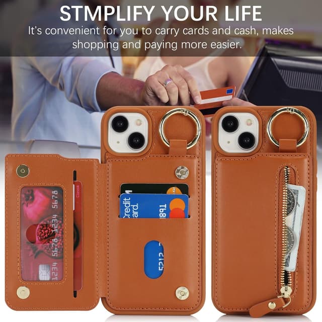 Detalle 2 de Zouzt iPhone 15 Plus wallet case 6.7in