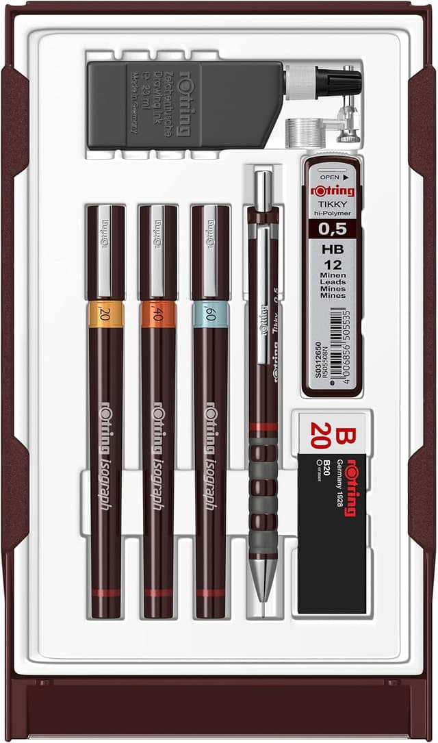 Thumbnail 6 de rOtring Isograph fineliner set 0.20mm