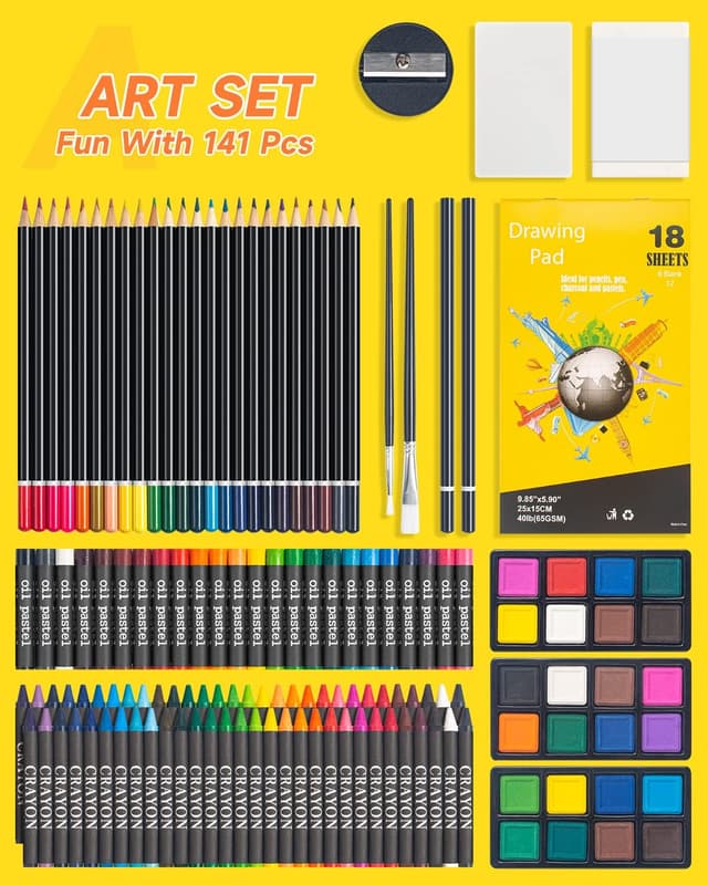 Detalle 2 de WEEKSUN Set de Pintura 141 Piezas