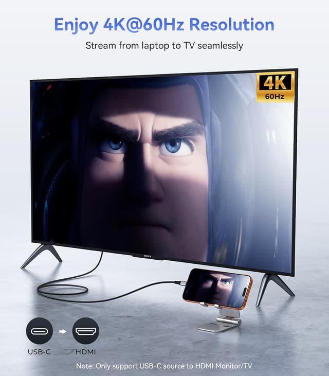 Thumbnail 2 de HOPLAZA USB C to HDMI 4K@60Hz cable