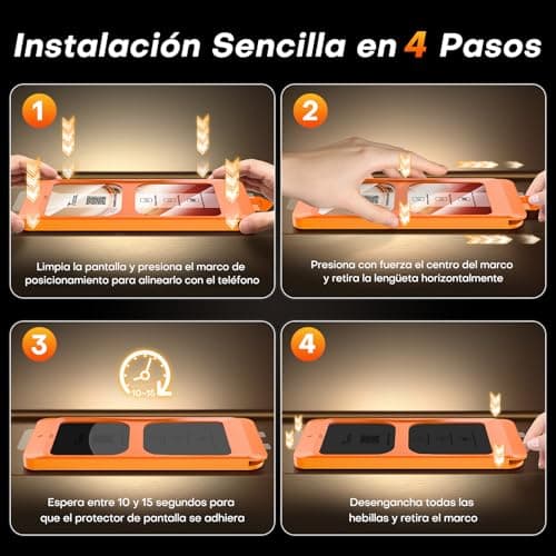 Thumbnail 6 de TOCOL Cristal Templado iPhone 17/16 Pro 9H 🌟 2 Pzas