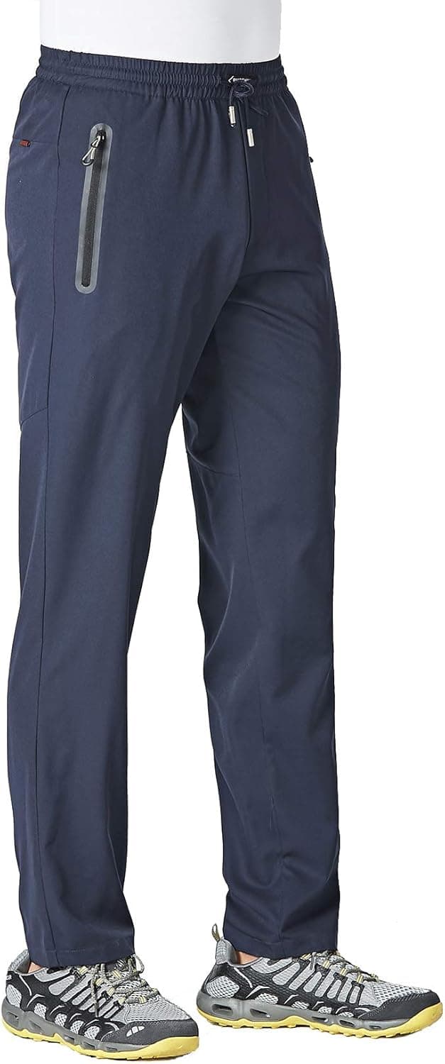 Detalle 2 de EKLENTSON Men’s Lightweight Outdoor Hiking Jogger Trousers with Stretch & Zip Pockets