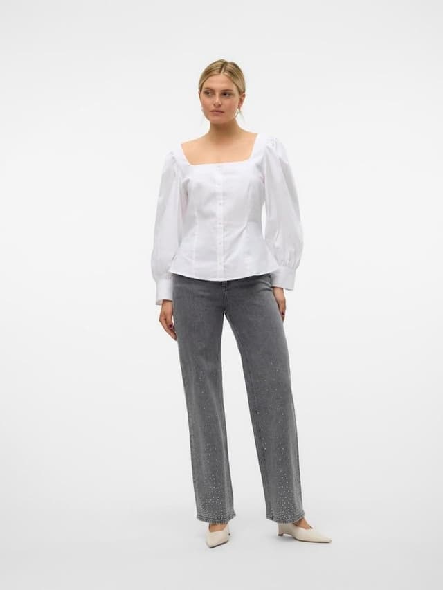 Detalle de Jeans VERO MODA VMTESSA mit hoher Taille