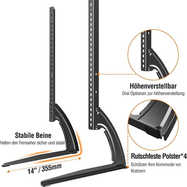 Detalle 2 de Universal TV-Ständer ELIVED EV2005 für 27–55 Zoll