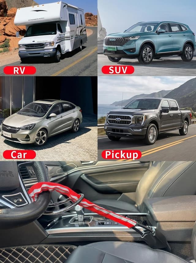 Thumbnail 6 de Steering wheel lock with reflective stripe