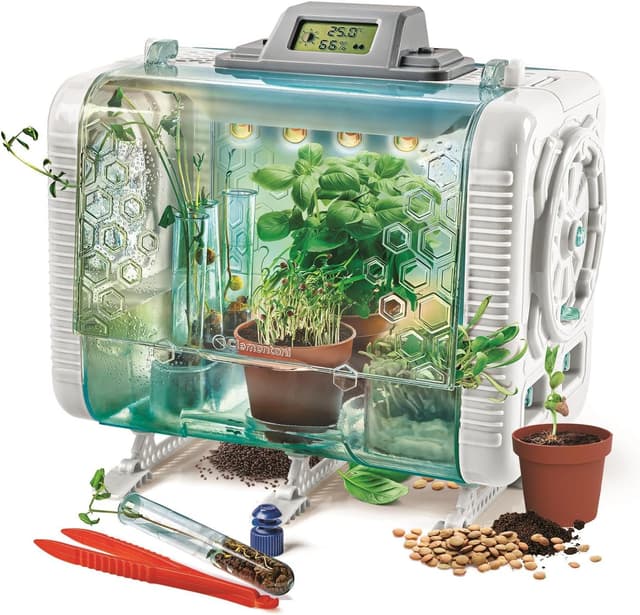 Detalle de Clementoni Smart-Tech Greenhouse Interactive STEM Plant Science Kit (Kids 8+)