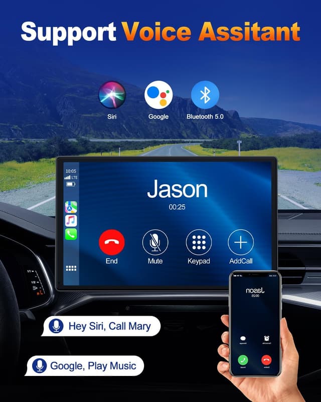 Thumbnail 5 de Volam G00gle Mirror Link 9 Pulgadas CarPlay