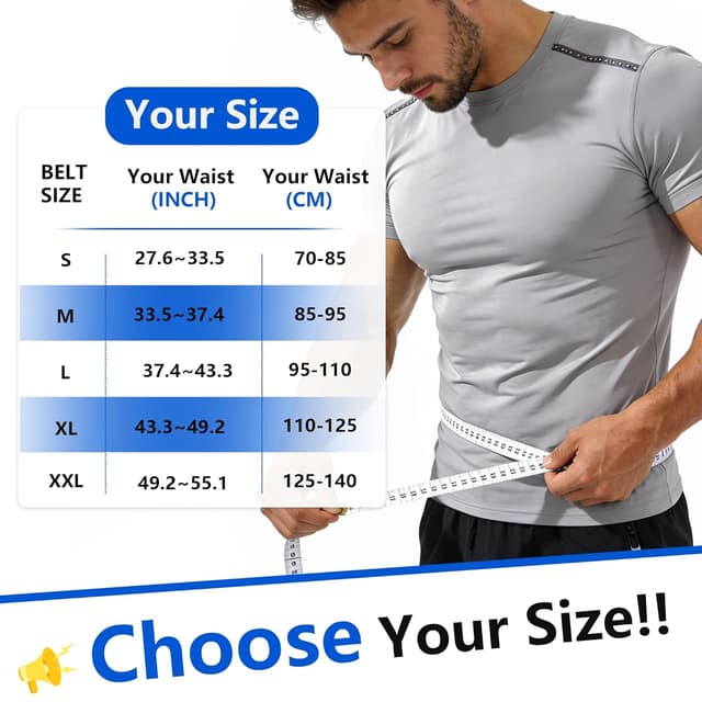 Thumbnail 6 de Aollop back support belt for lower back pain with removable 3D lumbar pad (Black, unisex)