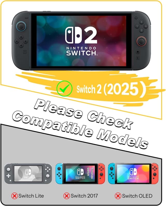 Thumbnail 6 de OMOTON Nintendo Switch 2 Panzerglas 2 Stück