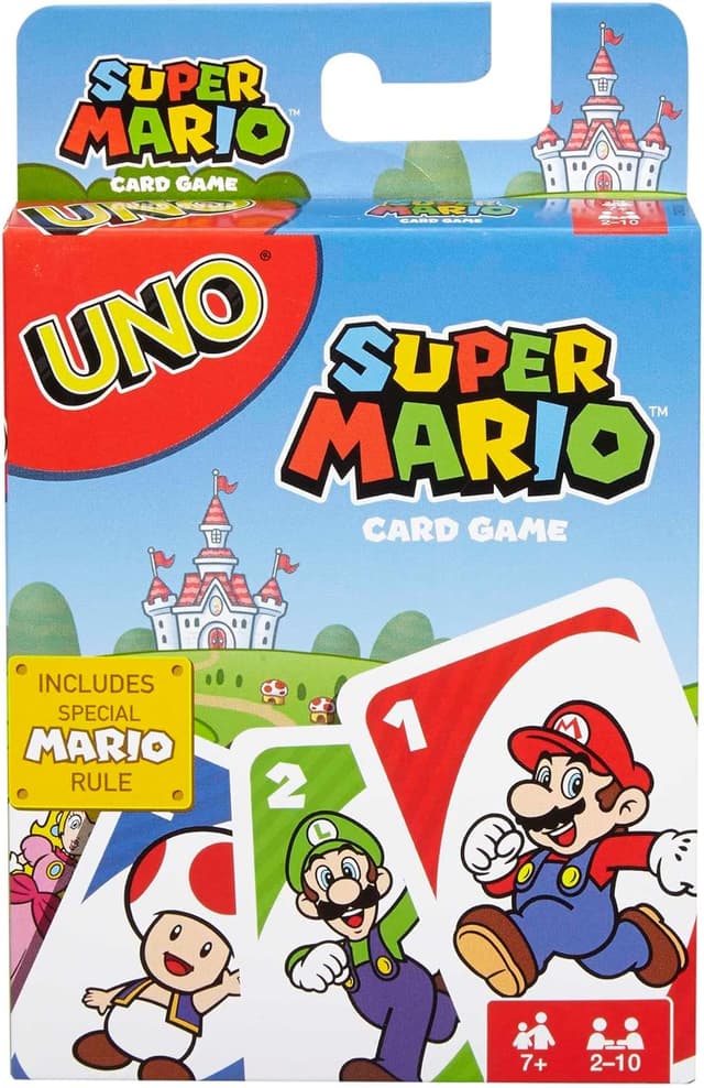 Detalle de UNO Super Mario Kartenspiel (Mattel Games) – für 2–10 Spieler ab 7 Jahren