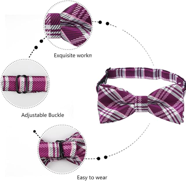 Detalle de Alizeal boys tartan bow tie 10 x 5cm