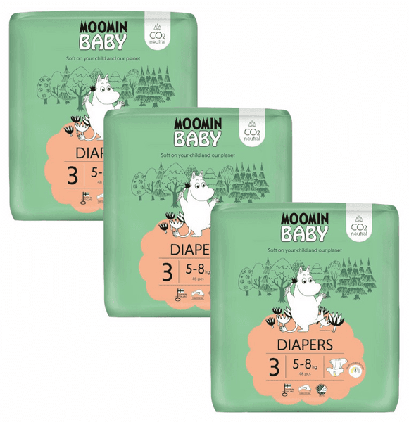 Imagen de Moomin Baby Pañales Talla 3 (5-8 kg) - 144 uds 🍼 en OfertitasTOP