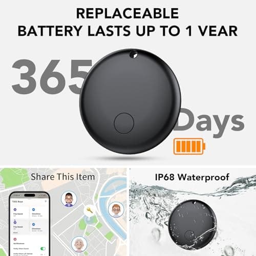 Detalle 2 de Ajblg Android Smart Tag con Find Hub (solo Android) para llaves, cartera y equipaje, localizador Bluetooth con IP68 y batería CR2032
