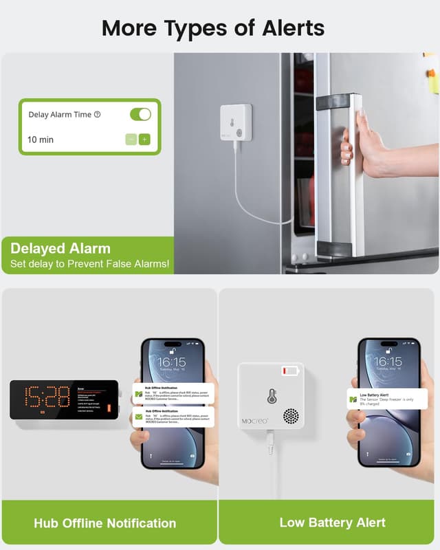 Thumbnail 3 de MOCREO WiFi Freezer Thermometer 2-Year 🌡