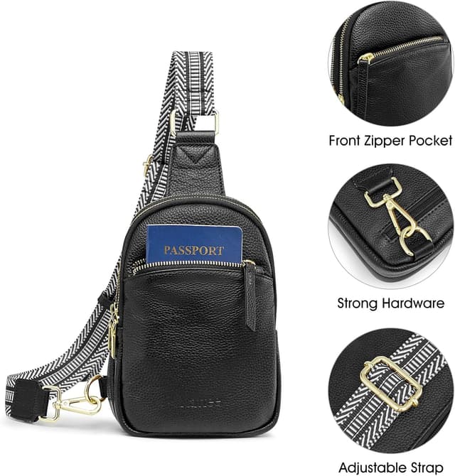 Thumbnail 3 de Kattee sac banane cuir 22,5 cm