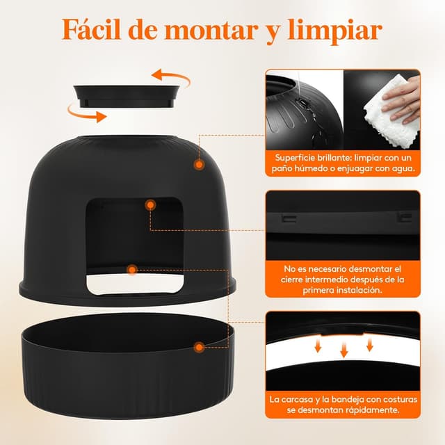 Thumbnail 3 de Lifewit Caja de Arena Oculta para Gatos 48 x 120 cm