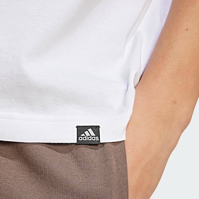 Detalle 1 de adidas Positivity Graphic tee camiseta blanca