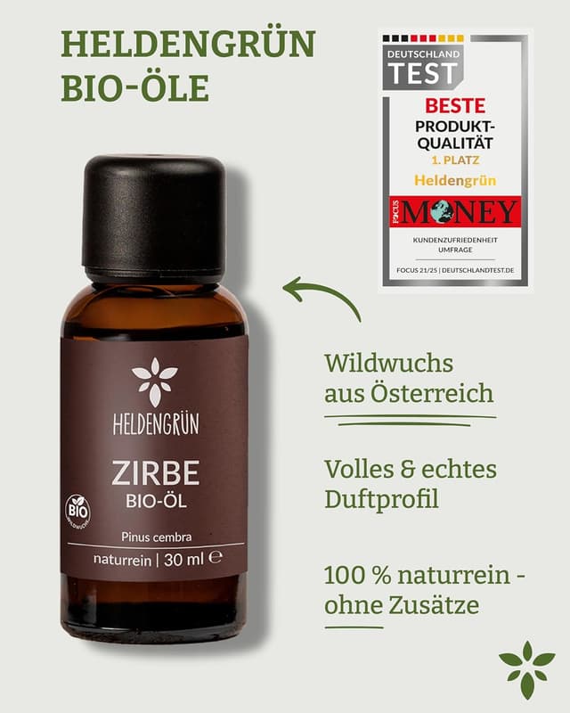 Thumbnail 6 de Heldengrün BIO Zirbenöl 100% naturrein