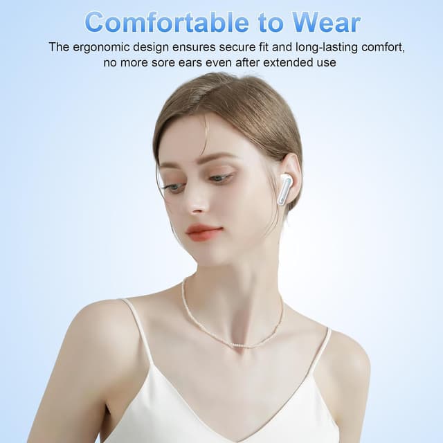 Detalle de xinwld Écouteurs Bluetooth sans fil 5,4 Hi‑Fi stéréo avec ENC, 4 micro, 40 h et IPX7