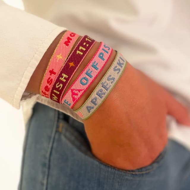 Thumbnail 5 de happymaker Stoffarmband für Skiurlaub – Statementband